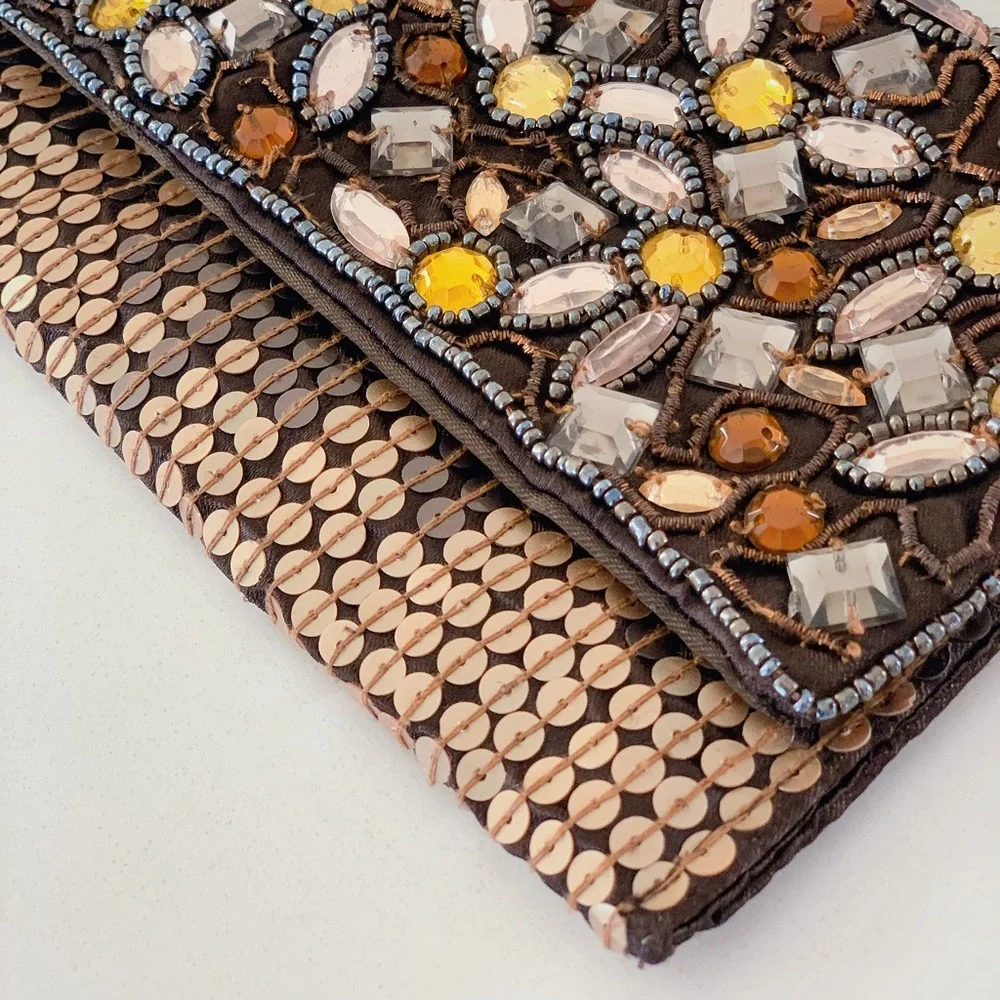 Sequin Rhinestone Crystal Bag | Diamond Clutch
